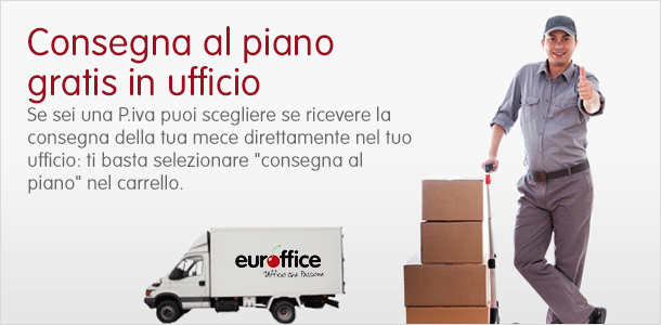 Consegna al piano gratis in ufficio