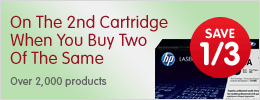 *Ink & Toner Buy 1 Get 1 1/3 Off