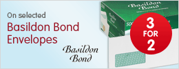 H1 -  3 for 2 on Basildon Bond Envelopes