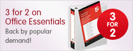 H2 - 3 for 2 on Selected Office Supplies
