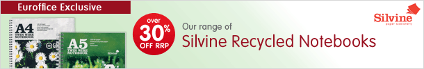 Silvine Recycled Notebooks